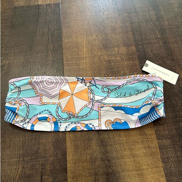 NWT Anthropologie Solid & Striped Arden Bandeau Bikini Top Size Small - Picture 3 of 9
